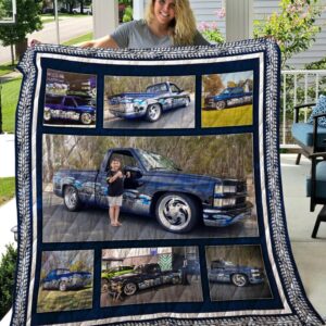 Custom43 Blue Ute Quilt Blanket  Quilt